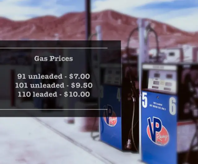 Photo of VP Racing Fuels' pricings