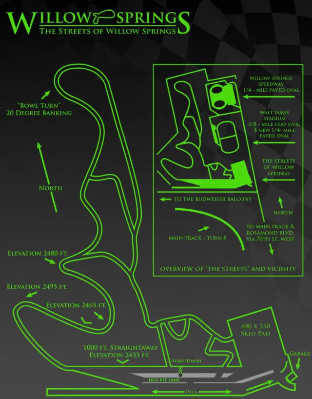 Map of Streets of Willow at Willow Springs